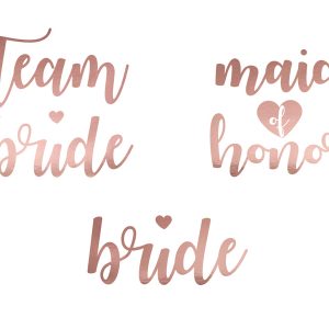 Team bride temporary tattoo