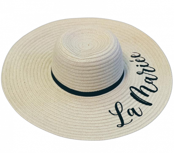 Straw hat personalized