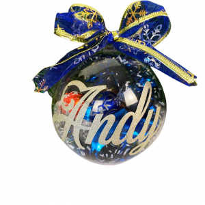 Personalised bauble with name