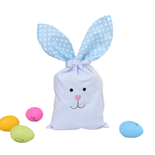 Easter drawstring bag with bunny ears