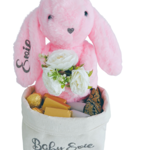 Charming Personalized Bunny Gift Set with 12 Luxury Chocolates | Create Lasting Memories